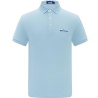 Navigare意大利小帆船短袖POLO衫男士夏季透气时尚上衣翻领简约通勤体恤衫 冰水蓝 L 码
