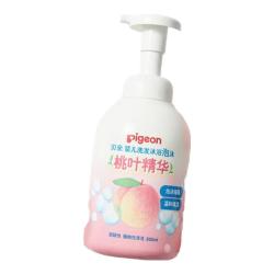 贝亲 桃叶精华系列 温和保湿婴儿洗发沐浴泡沫 500ml