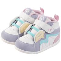 江博士冬季男女宝宝保暖步前鞋 舒适婴儿鞋 拼色儿童鞋 米/紫/粉红 21 脚长约12.0-12.6