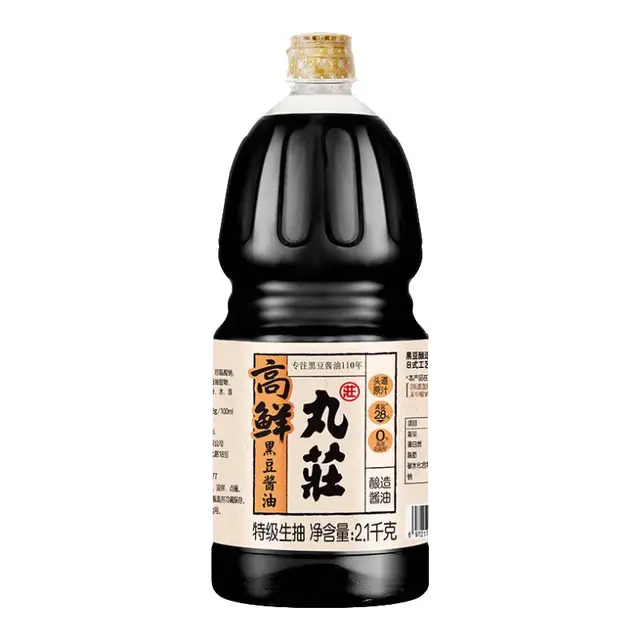 丸莊黑豆高鲜酱油 丸庄特级生抽 零添加防腐剂  2.1kg 1桶