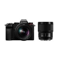 Panasonic 松下 LUMIX S5K 全画幅 微单相机 黑色 Lumix S 20-60mm F3.5 变焦镜头+50mm F1.8 定焦镜头 双头套机