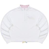 【品牌】春季短款卫衣女 镂空胶章草写logo套头立领休闲