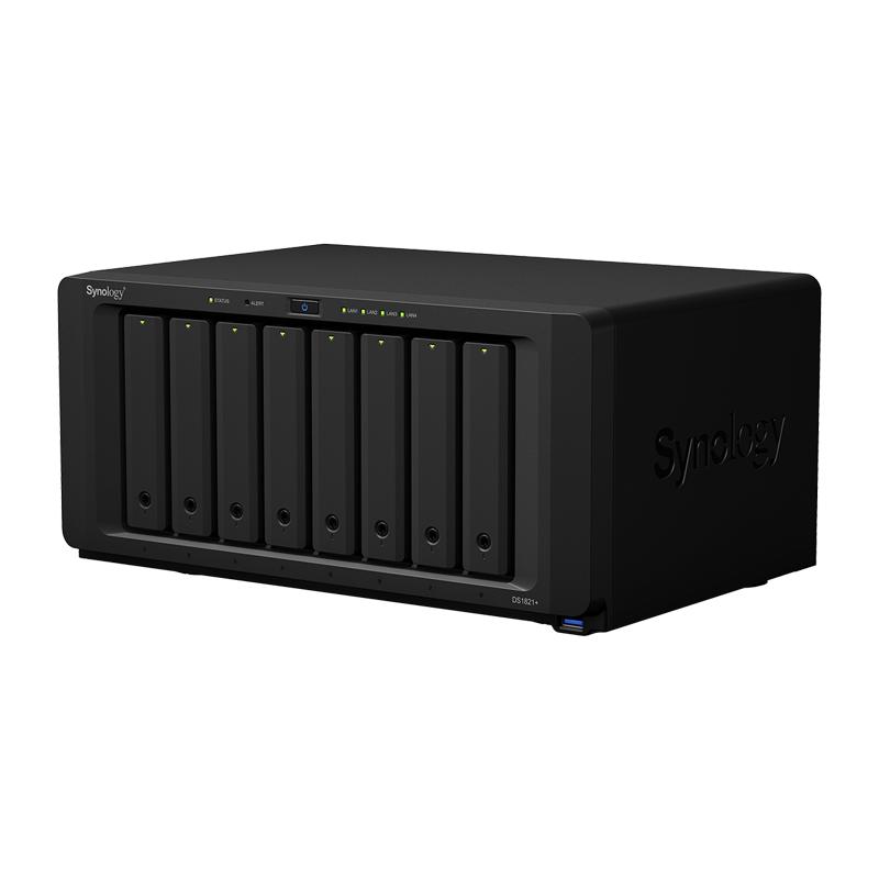 Synology 群晖 DS1821+ 8盘位 NAS（V1500B、4GB）