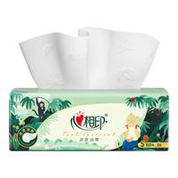心相印抽纸茶语丝享丛林IP款面巾纸餐巾纸卫生纸家用实惠装纸巾 3层 100抽*1包