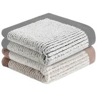 三利7A抗菌毛巾2条纯棉家用吸水速干洗澡男不易掉毛中巾 灰/棕 【A类抗菌纯棉】棕/灰2条