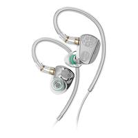  竹林鸟 高保真 有线HIFI耳机  有线充电 镜面银 3.5mm