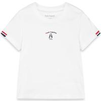 暇步士（Hush Puppies）童装儿童男女中性大童25春夏短袖T恤 本白 110cm