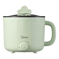美的（Midea）电煮锅1.6L双层隔热锅身食品级不粘涂层旋钮易操作多功能小煮锅MC-DY16E06【ZMD安心系列】