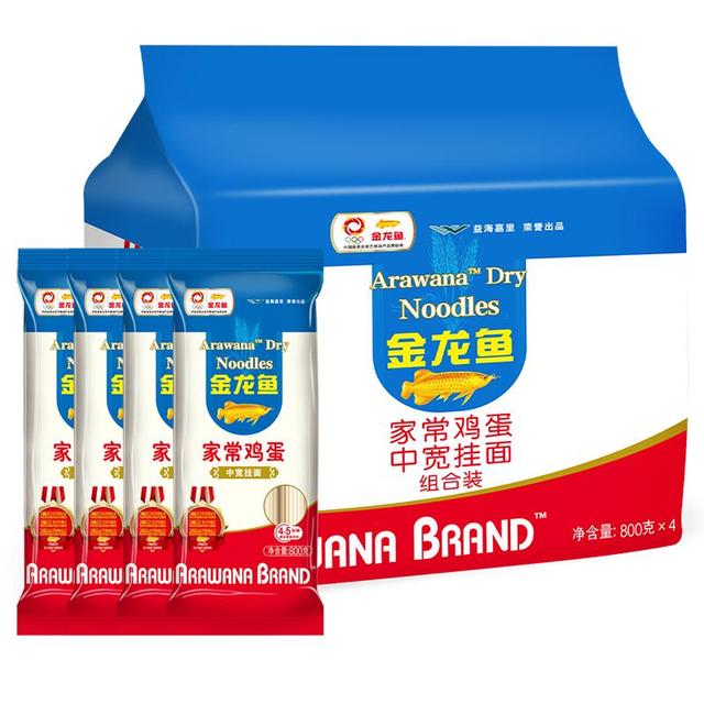 金龙鱼 鸡蛋挂面800g*4包