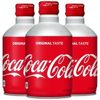 可口可乐（Coca-Cola）子弹头可乐日本日版可口可乐碳酸饮料汽水铝罐300ml*3罐 300mL*3罐子弹头