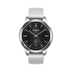 小米 Xiaomi Watch S3 蓝牙版 智能手表 47mm 银色 氟橡胶表带