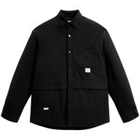 男装冬潮流鹅绒轻薄衬衫式男式羽绒服