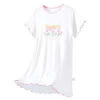 【顺滑透气】儿童睡衣夏季薄款中大女童短袖睡裙a类宝宝家居服
