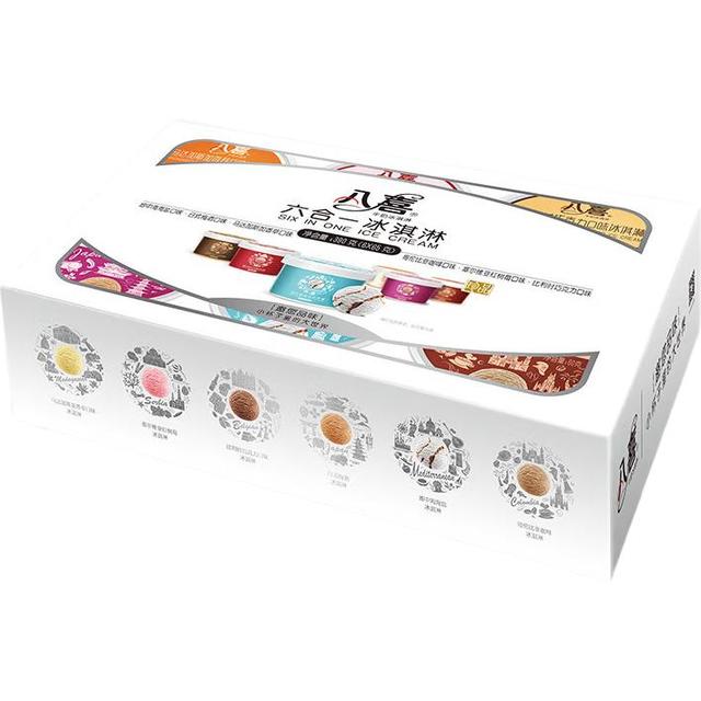 八喜 珍品 六合一冰淇淋 390g（赠品一共16杯）