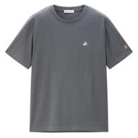 佐丹奴短袖t恤男夏季重磅纯棉骑士国风刺绣圆领上衣18024614 S 20松褐