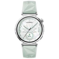 华为 WATCH GT5 智能手表 41mm 湖光青 氟橡胶表带