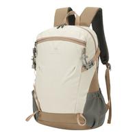 CAMEL骆驼双肩包书包男女大户外徒步登山包轻便休闲旅行背包 A1S3B5110D，杏色 18L