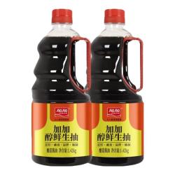 加加 酱油 醇鲜生抽1.8kg 醇厚鲜美家用大容量 凉拌炒菜家用调味实惠装 醇鲜生抽1.8kg*2瓶
