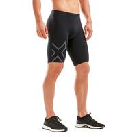 2XU Aspire系列压缩短裤 专业运动紧身裤男跑步训练速干五分裤 黑色 M