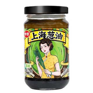 仲景 上海葱油拌面酱 230g 云南小香葱配料干净荞麦面条 馄饨调味酱料