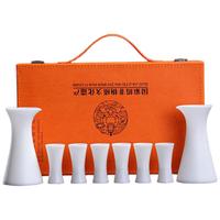 PAKCHOICE高档白酒杯套装家用陶瓷分酒器盒一口杯中式酒具2壶6杯