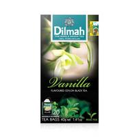 迪尔玛(Dilmah)斯里兰卡果味红茶40g独立锡纸包 袋泡茶临期特惠 香草味红茶40g