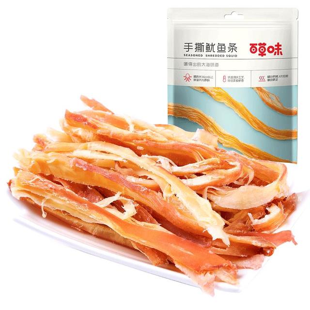 百草味 手撕鱿鱼条 80g