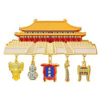 小雕匠北京故宫太和殿金属冰箱贴磁贴防撞南京博物院文创国博特色旅游纪念品送老师同学