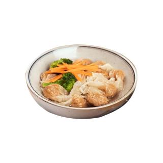 野人日记49任选5件 野人日记魔芋蒸饺肉燕馄饨鸡肉丸荞麦素包营养早餐 元气低脂肉燕80g*1袋
