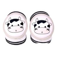 利伯顿（LIBODUN）婴儿爬行护膝套儿童跑步防摔运动护肘宝宝学走路防摔 网格款牛牛