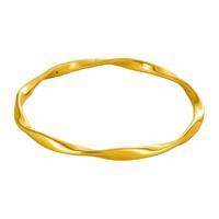 VIGG黄金手镯999足金莫比乌斯金镯子礼 约5.5g（5D工艺）空心加厚 60圈口