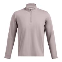 安德玛（UNDERARMOUR） Meridian柔感系列男子弹力训练运动拉链长袖T恤1387905 脂鲤灰015 L