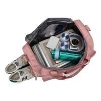 回力旅行包男女手提大容量旅游出差轻便收纳短途运动包行李袋 黑色【干湿分离+独立鞋仓】