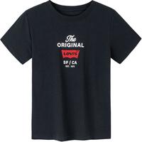 Levi's李维斯童装男童短袖T恤夏季儿童休闲短T上衣 黑美人 130 /64 【身高116-122cm】