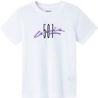Levi's 李维斯童装男女童短袖T恤纯棉夏季501系列儿童上衣短t 明亮白 160 /76 【身高152-158cm】
