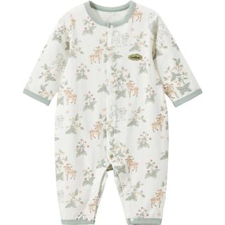 威尔贝鲁（WELLBER）新生婴儿衣服男女宝宝儿童装柔软哈衣连体衣25春 鹿林小萌虎73cm