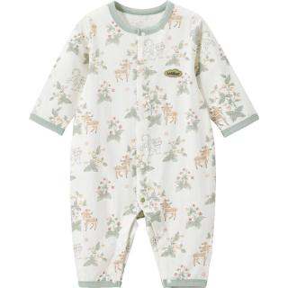 威尔贝鲁（WELLBER）新生婴儿衣服男女宝宝儿童装柔软哈衣连体衣25春 鹿林小萌虎73cm
