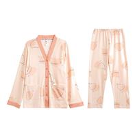 【防螨抑菌月子服】春秋V领长袖纯棉孕产妇侧开哺乳家居服套装