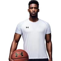 安德玛（Under Armour）短袖T恤男士速干衣运动服高档上衣篮球训练跑步球衣轻薄夏季 白色 XL