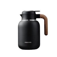 富光闷泡壶焖茶壶保温壶白茶泡茶水壶茶水分离316不锈钢大容量家居馆 黑色【独立茶仓款】 1600ml