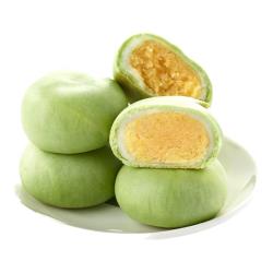 比比赞 BIBIZAN）抹茶雪媚娘绿豆饼1002g早餐面包糕点心休闲零食品 抹茶绿豆饼1002g