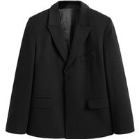 太平鸟男装Juan Salazar联名西服冬季西装 B1BBE4C11 黑色1 S