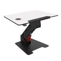 方寸东篱电动智能升降台站立式台式电脑笔记本办公桌面升降架工作台升降桌 【电动】黑白配超薄无键盘托