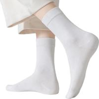 JOAE【100%棉】5双女士袜子女春夏抑菌防臭透气吸汗休闲中筒休闲袜
