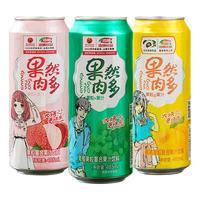 浩明果然肉多果粒果汁饮料葡萄味485mL×1罐