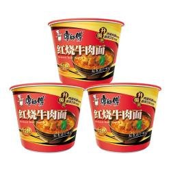 康师傅 红烧牛肉面 113g*3桶