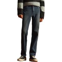 森马 Semir森柔牛仔牛仔裤男小直筒长裤冬季裤子103724124106A 牛仔深黄泥染80332 31