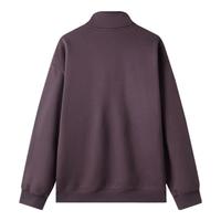 森马 Semir卫衣男加绒冬发热抑菌半开襟上衣宽松百搭装109724116201 深紫70411 2XL (185)