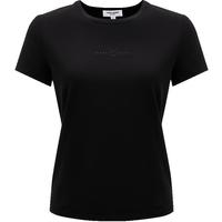 VEROMODAT恤女2024早春圆领纯色直筒简约休闲百搭短袖女 S59黑色 170/88A/L