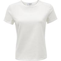 VEROMODAT恤女2024早春圆领纯色直筒简约休闲百搭短袖女 S85本白色 170/88A/L